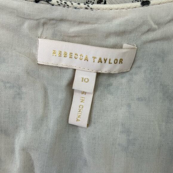 Rebecca Taylor Floral Print Godet Mini Dress Size 10 NWOT Fit & Flare Silk - Picture 4 of 16